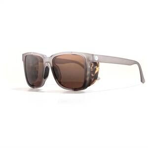 NEW SUNSKI women's couloir square sunglasses in mist amber
